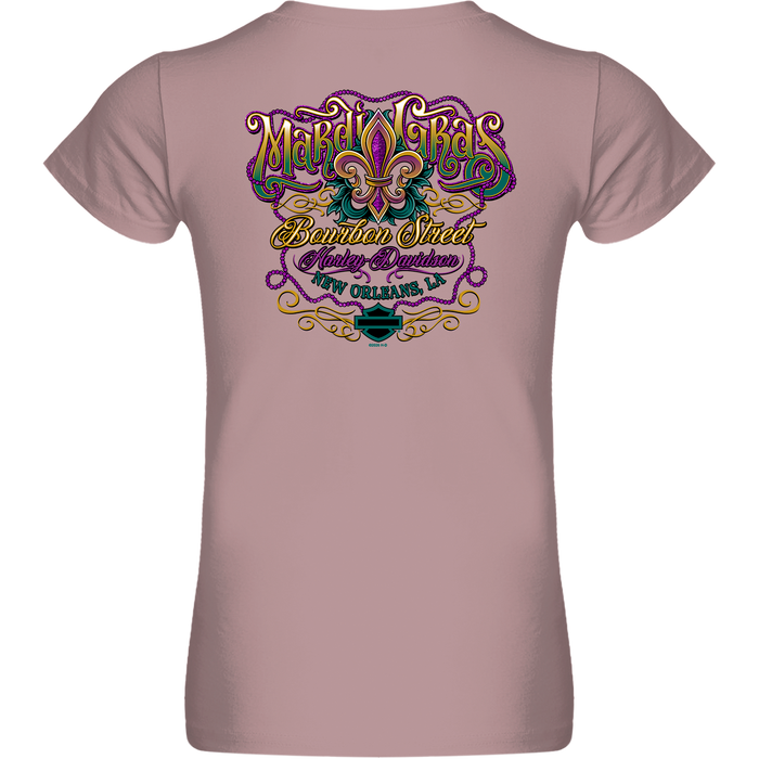 Mardi Gras Carnival Women's Short Sleeve V-Neck Shirt