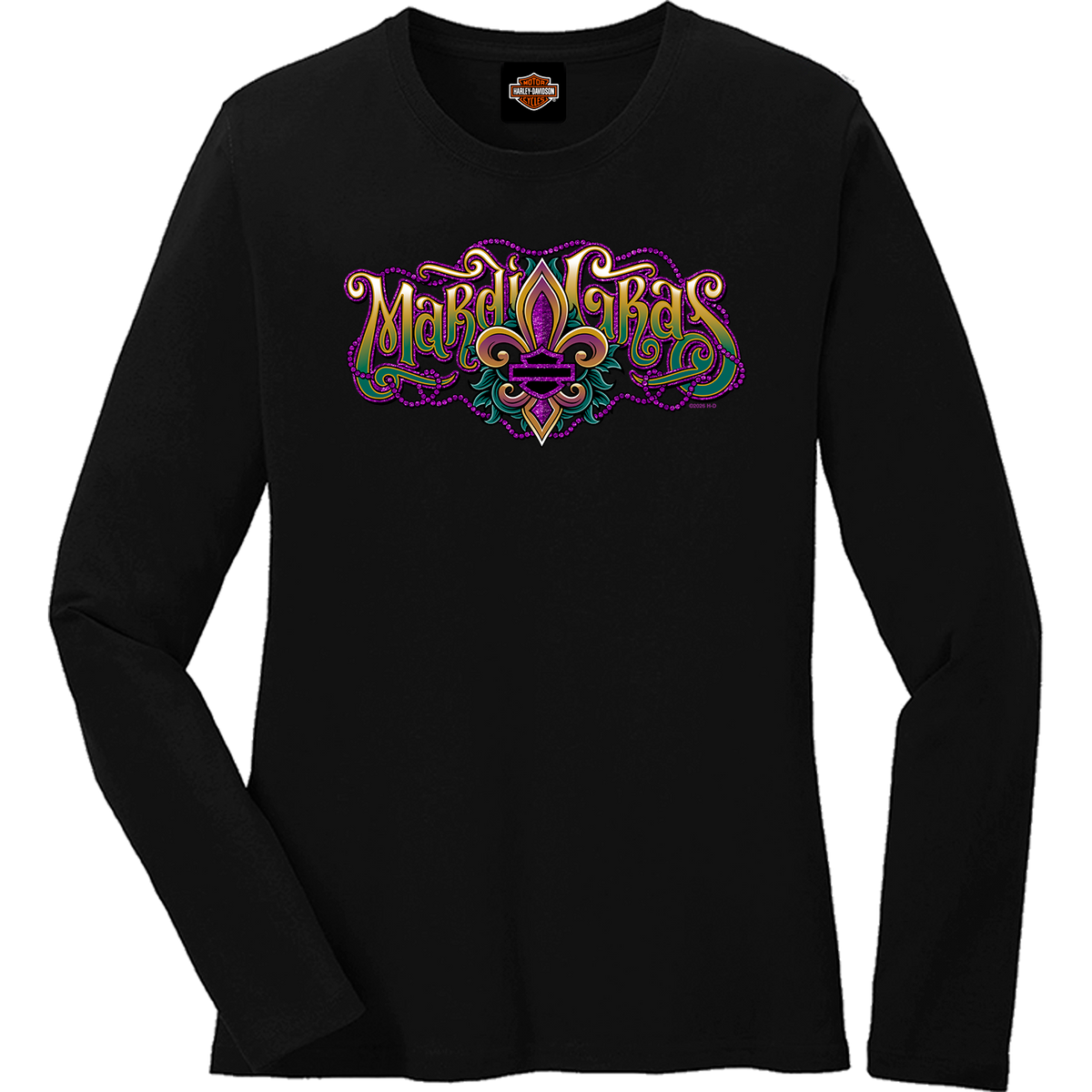 Mardi Gras Carnival Women's Long Sleeve T-Shirt — Bourbon Street