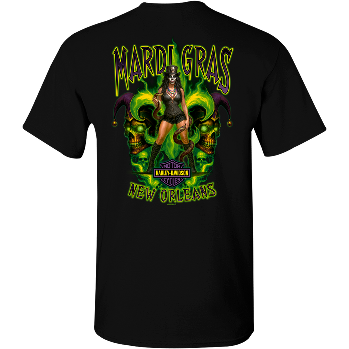 Mardi Gras Street Queen Men's Short Sleeve T-Shirt