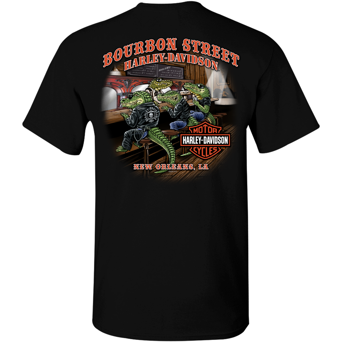 Gator Pub Men's Short Sleeve T-Shirt — Bourbon Street Harley-Davidson